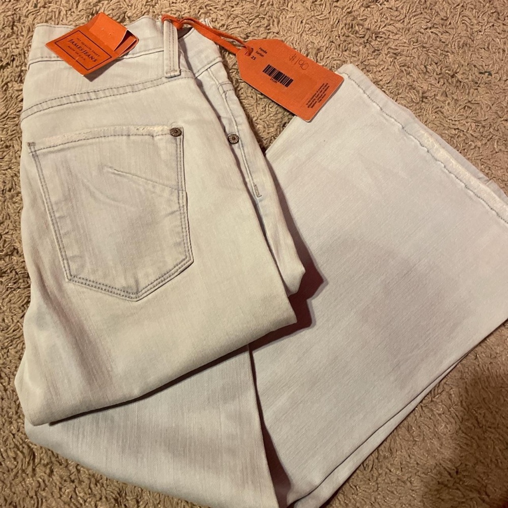 James Jeans Fonda Light Blue Wide Leg Vintage 90s Jeans Size 25